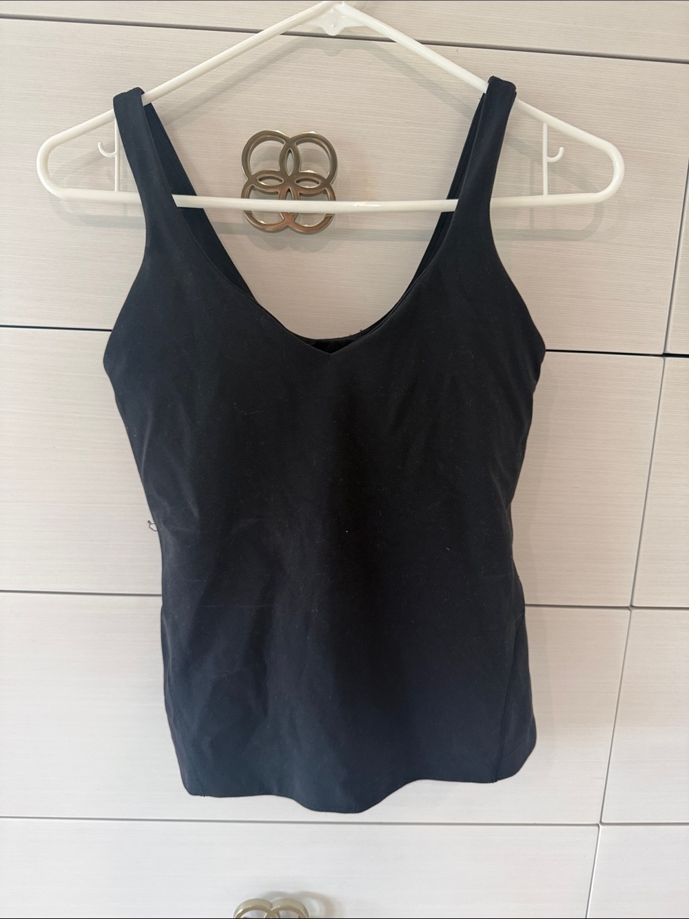 lululemon athletica Black V-Neck Tank Top
